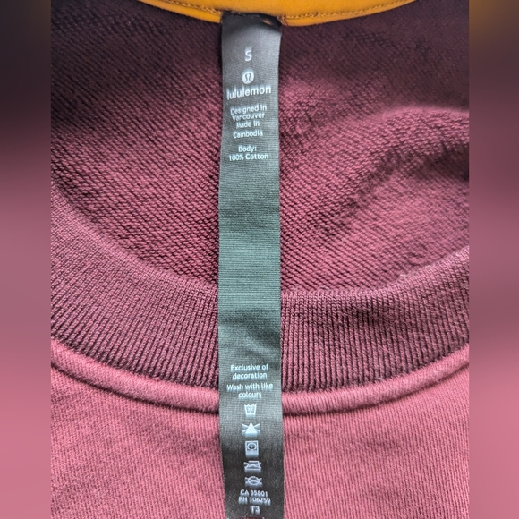 Lululemon Face Forward Sweatshirt *lululemon x Roksanda in Garnet / Fools Gold - Picture 14 of 16